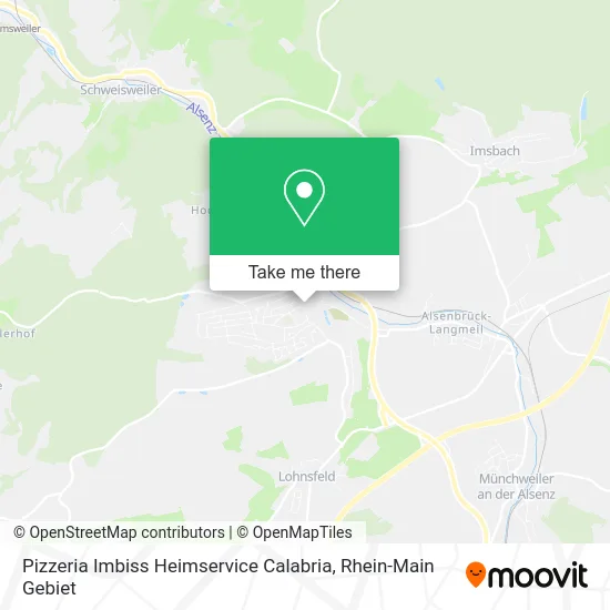 Карта Pizzeria Imbiss Heimservice Calabria