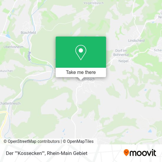 Карта Der ""Kossecken""