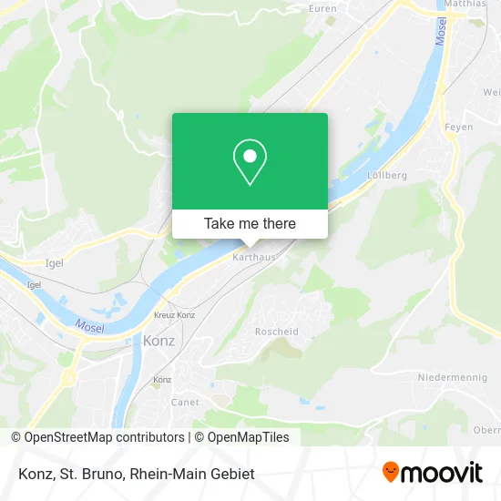 Карта Konz, St. Bruno