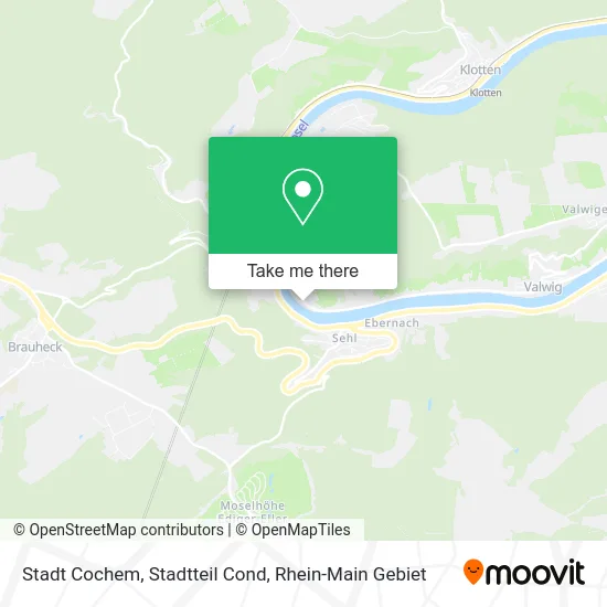 Карта Stadt Cochem, Stadtteil Cond