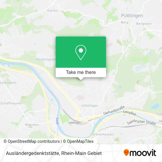 Карта Ausländergedenktstätte