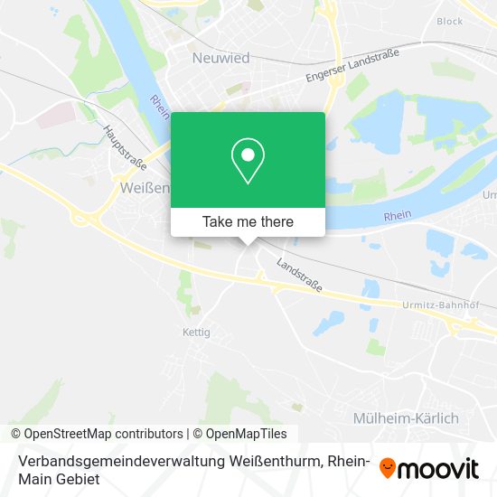 Карта Verbandsgemeindeverwaltung Weißenthurm