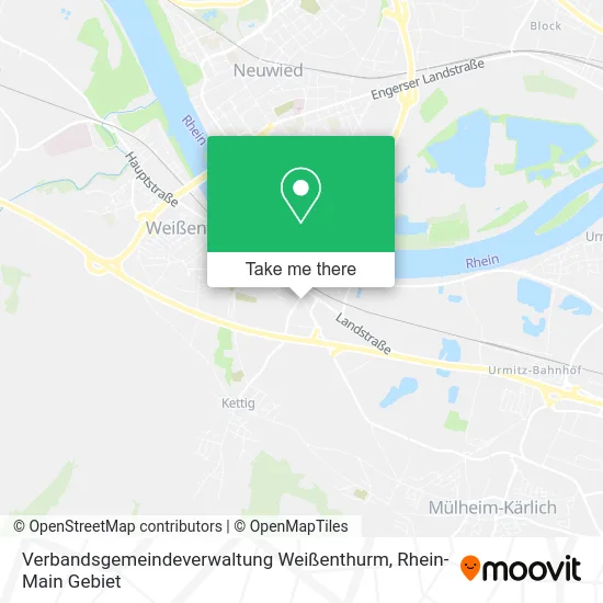 Карта Verbandsgemeindeverwaltung Weißenthurm