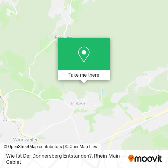 Карта Wie Ist Der Donnersberg Entstanden?