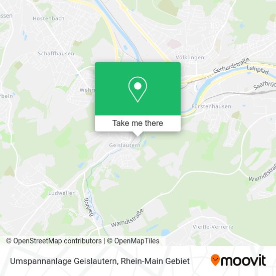 Карта Umspannanlage Geislautern