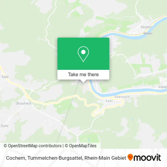 Карта Cochem, Tummelchen-Burgsattel