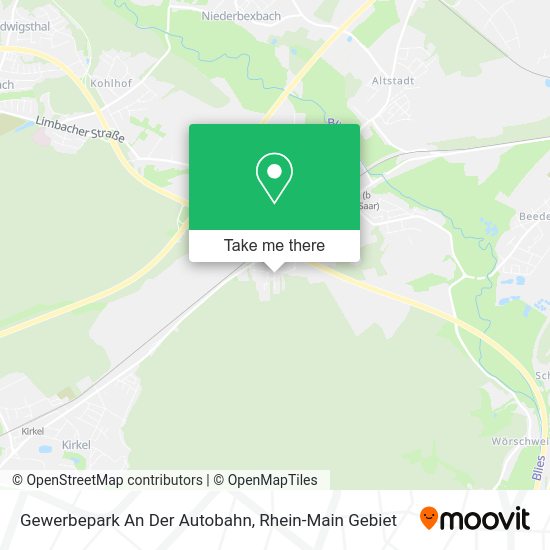 Gewerbepark An Der Autobahn map