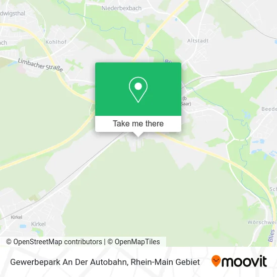 Карта Gewerbepark An Der Autobahn