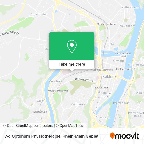 Карта Ad Optimum Physiotherapie
