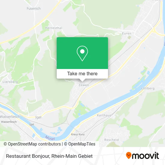 Карта Restaurant Bonjour