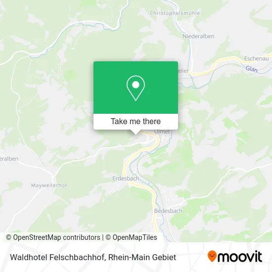 Карта Waldhotel Felschbachhof