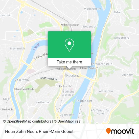 Карта Neun Zehn Neun