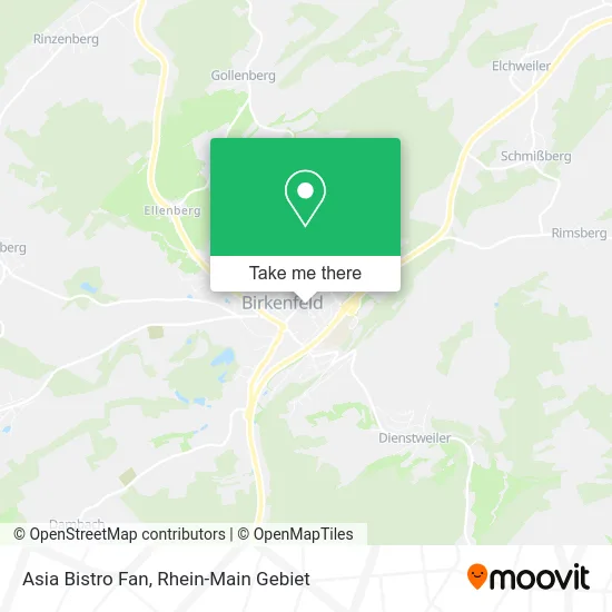 Карта Asia Bistro Fan