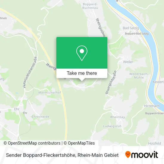 Карта Sender Boppard-Fleckertshöhe