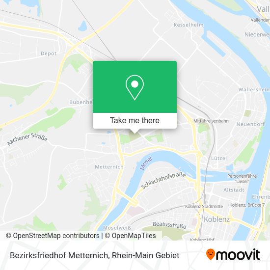 Карта Bezirksfriedhof Metternich