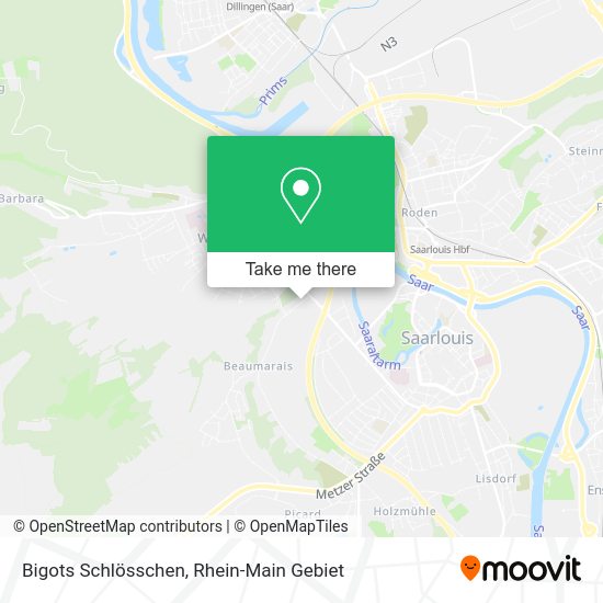 Карта Bigots Schlösschen