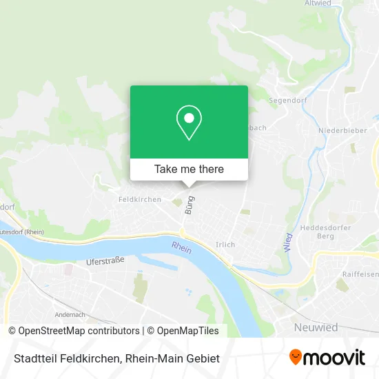 Карта Stadtteil Feldkirchen