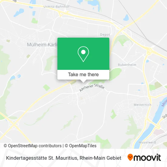 Карта Kindertagesstätte St. Mauritius