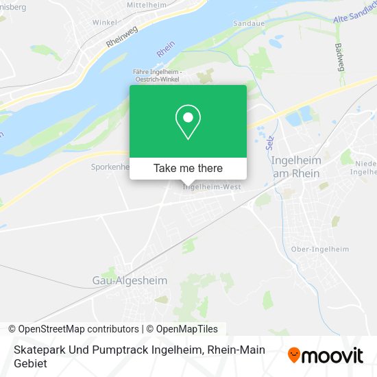 Карта Skatepark Und Pumptrack Ingelheim