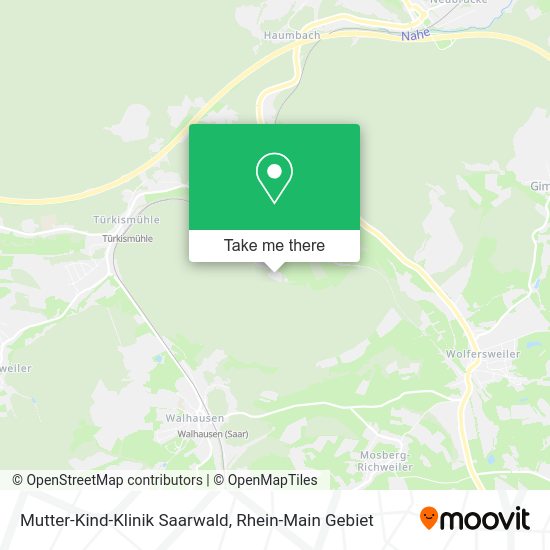 Карта Mutter-Kind-Klinik Saarwald