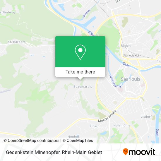 Карта Gedenkstein Minenopfer