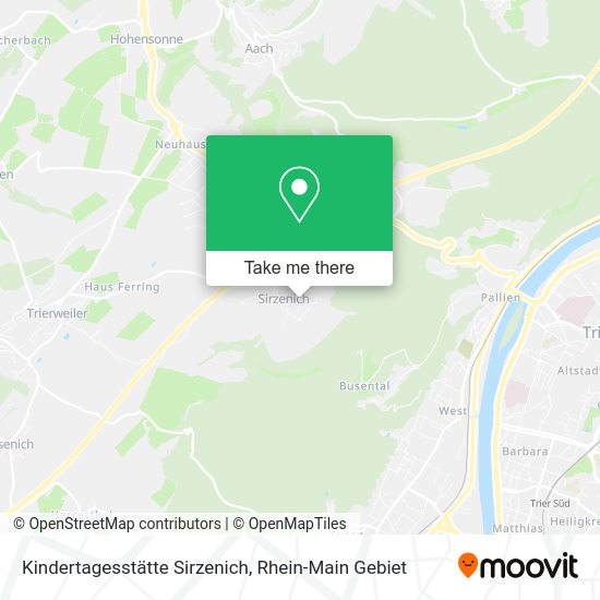Карта Kindertagesstätte Sirzenich