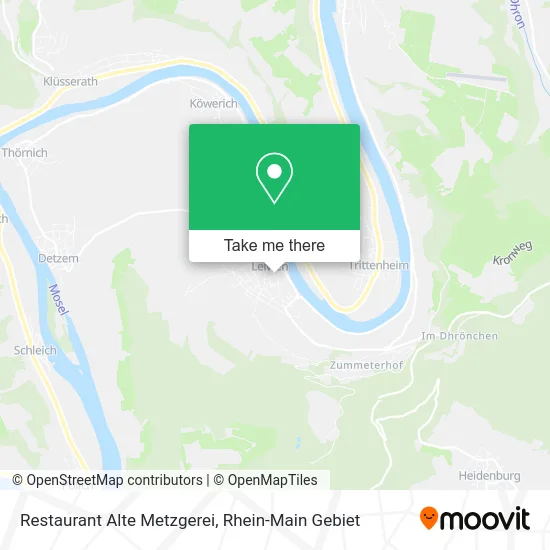 Карта Restaurant Alte Metzgerei