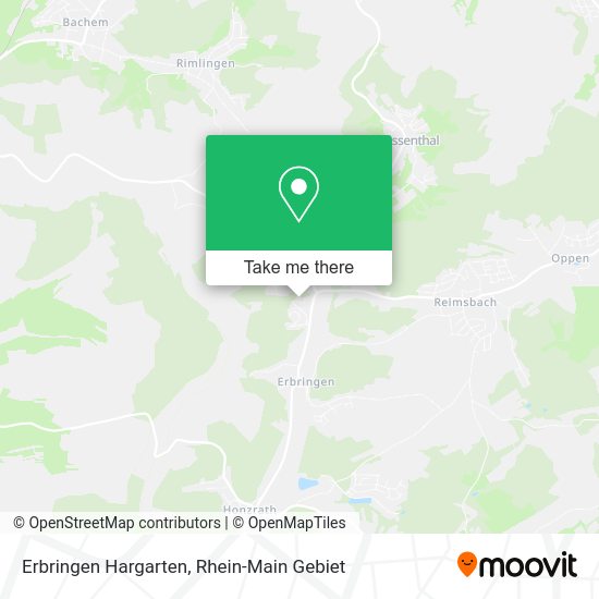 Карта Erbringen Hargarten