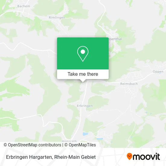 Карта Erbringen Hargarten
