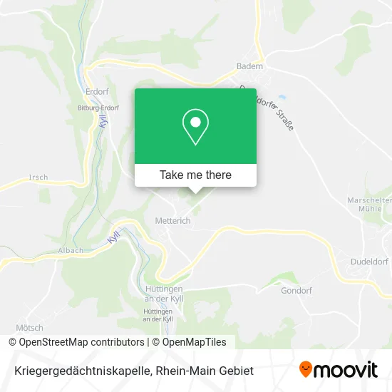 Карта Kriegergedächtniskapelle