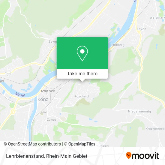 Карта Lehrbienenstand