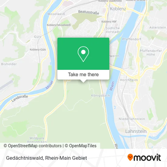 Карта Gedächtniswald