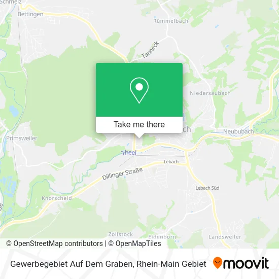 Карта Gewerbegebiet Auf Dem Graben