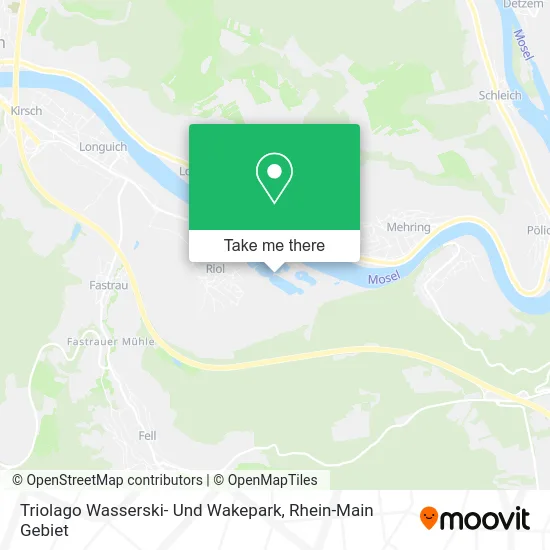 Карта Triolago Wasserski- Und Wakepark