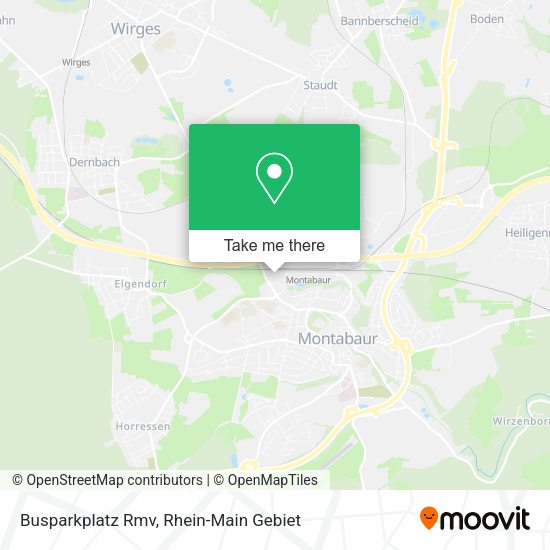 Карта Busparkplatz Rmv