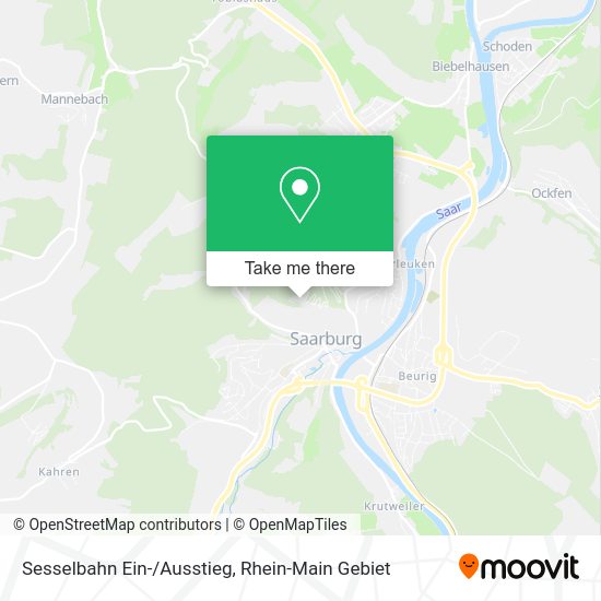 Карта Sesselbahn Ein-/Ausstieg