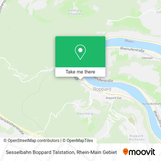 Карта Sesselbahn Boppard Talstation