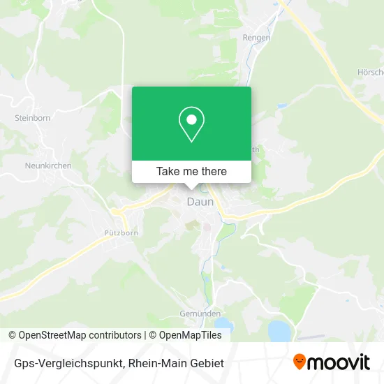 Карта Gps-Vergleichspunkt