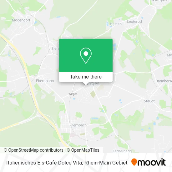 Карта Italienisches Eis-Café Dolce Vita