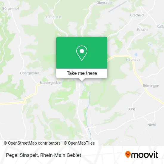 Карта Pegel Sinspelt