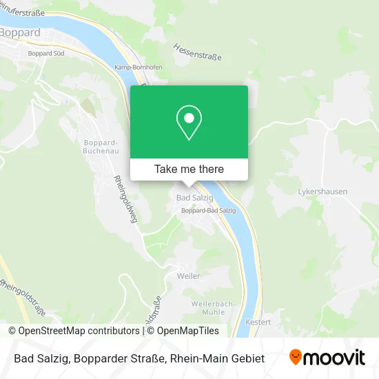 Карта Bad Salzig, Bopparder Straße