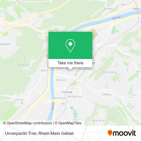 Unverpackt Trier map