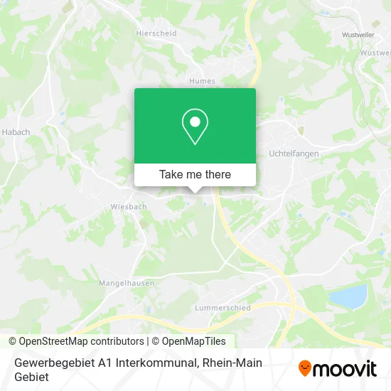 Карта Gewerbegebiet A1 Interkommunal
