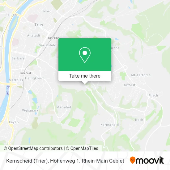 Карта Kernscheid (Trier), Höhenweg 1