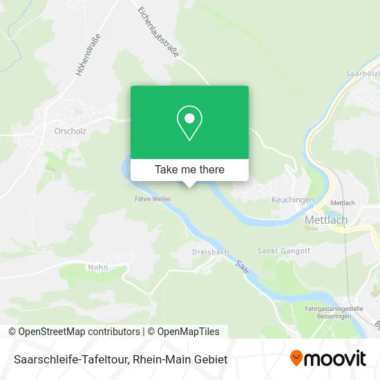 Карта Saarschleife-Tafeltour