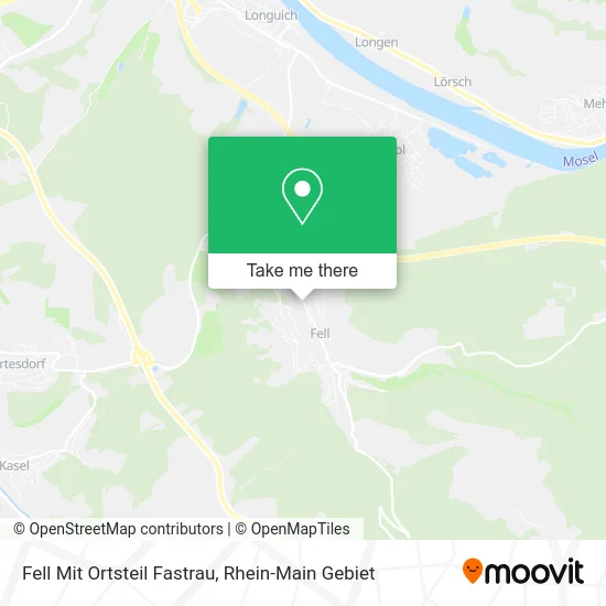 Карта Fell Mit Ortsteil Fastrau