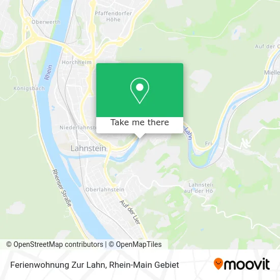Карта Ferienwohnung Zur Lahn