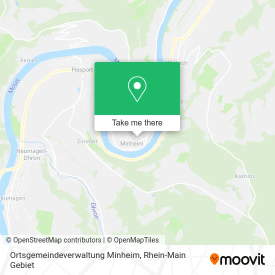 Карта Ortsgemeindeverwaltung Minheim