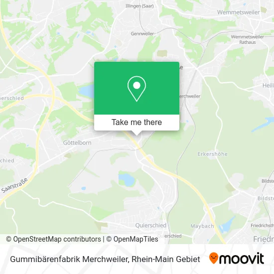 Карта Gummibärenfabrik Merchweiler