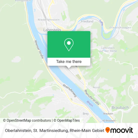 Карта Oberlahnstein, St. Martinsiedlung